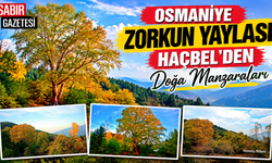 Osmaniye Zorkun Yaylası Haçbel'den Doğa Manzaraları