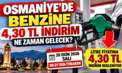 Osmaniye'de Benzine 4,30 TL İndirim Ne Zaman Gelecek?