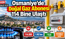 Osmaniye'de Doğal Gaz Abonesi 114 Bine Ulaştı