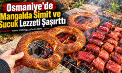 Osmaniye’de Mangalda Simit ve Sucuk Lezzeti Şaşırttı