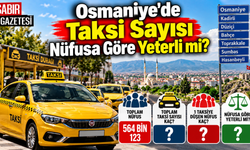 Osmaniye'de Taksi Sayısı Nüfusa Göre Yeterli mi?