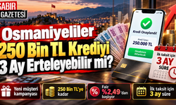 Osmaniyeliler 250 Bin TL Krediyi 3 Ay Erteleyebilir mi?