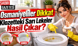 Osmaniyeliler Dikkat Klozetteki Sarı Lekeler Nasıl Çıkar?