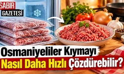 Osmaniyeliler Kıymayı Nasıl Daha Hızlı Çözdürebilir?