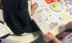 Osmaniye'de Çocuklar Cumhuriyet Coşkusunu Resimlerine Yansıttı