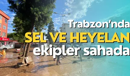 Trabzon'da Sel ve Heyelan! 320 İhbar Geldi, Ekipler Sahada