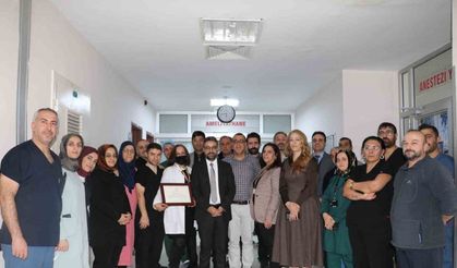 Bingöl’de 4 cana umut olan organ bağışına teşekkür belgesi