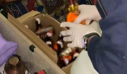 Sahte alkol üretip ticaretini yapan şahıs operasyonla yakalandı