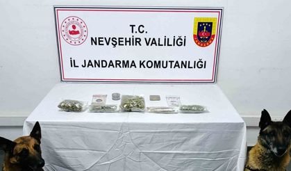 Uyuşturucuyu narkotik köpeği buldu