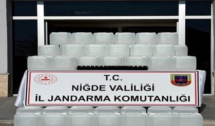 Niğde’de jandarmadan sahte alkol operasyonu