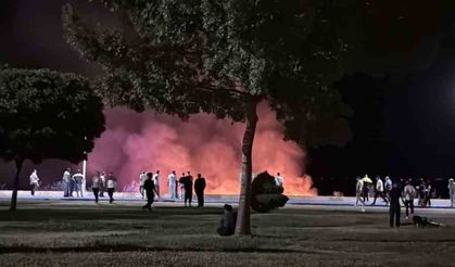 Beyşehir Gölü Kenarında Yangın Paniği