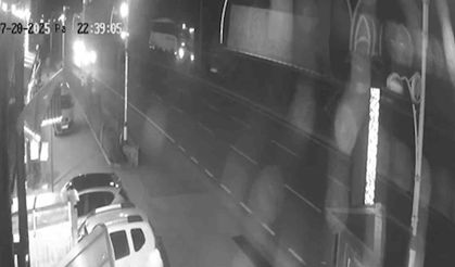 Rize’de Yolcu Otobüsünün Refüje Çıkma Anı Güvenlik Kamerasında