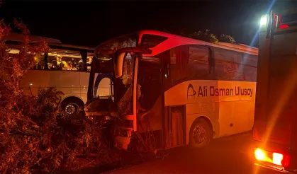 Kayseri’de Yolcu Otobüsü Devrildi 1 Ölü, 13 Yaralı