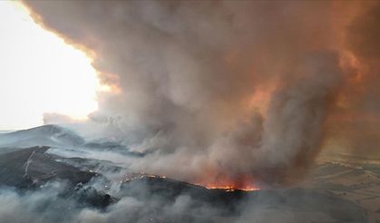 Gelibolu’da Yangın Kabusu  Yanan Alanlar Havadan Görüntülendi