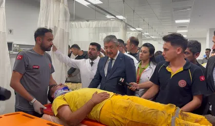 Vali Yılmaz'dan Yaralı Orman İşçilerine Ziyaret