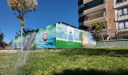 Şanlıurfa'da atık sular yeşil alanları sulamaya başladı