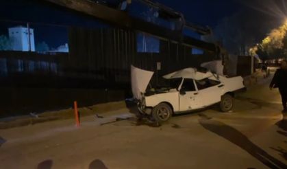 Çankırı’da Otomobil İnşaata Uçtu