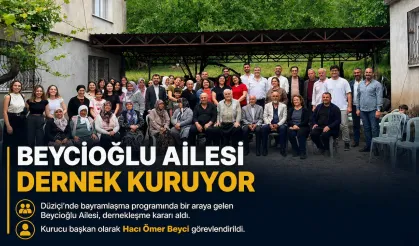 Düziçi'nde Beycioğlu Ailesi Dernek Kuruyor
