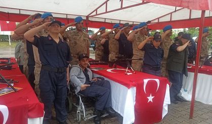 Osmaniye'de engelli gençler temsili askerlik yaptı