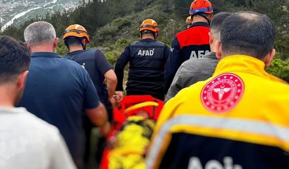 Samandağ ilçesinde kekik toplarken uçurumdan düşen kişi yaralandı