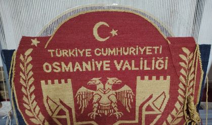 Osmaniye Valiliği’nin Yeni Logosu Kilime İşlendi