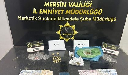 Mersin'de uyuşturucu operasyonunda yakalanan 4 zanlı tutuklandı