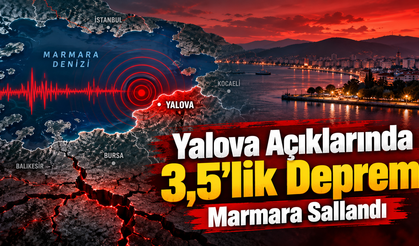 Yalova Açıklarında 3,5'lik Deprem Marmara Sallandı