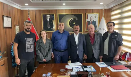 Yarbaşı Belediye Başkanı Ökkeş Aksoy, BEYCİ-DER Heyetini Ağırladı