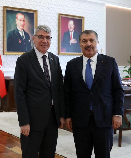 AK Parti Milletvekili Seydi Gülsoy, Sağlık Bakanı Fahrettin Koca'yı Ziyaret Etti