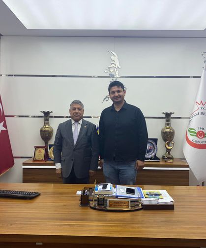 Osmaniye Damızlık Koyun ve Keçi Yetiştiricileri Birliği Başkanı Mustafa Saygılı, Bekir Öztekin'i Tebrik Etti
