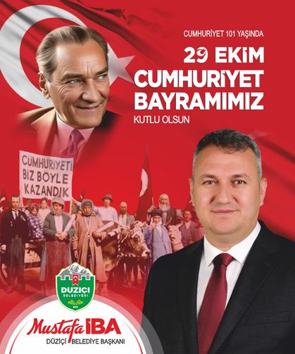 Başkan İba’dan 29 Ekim Cumhuriyet Bayramı Mesajı: "Cumhuriyet Bizim En Güzel Eserimizdir"