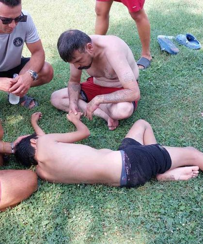 Samsun’da Yürekleri Ağza Getiren Anlar