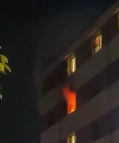 Uludağ Kampüsünde Alevler Geceyi Aydınlattı