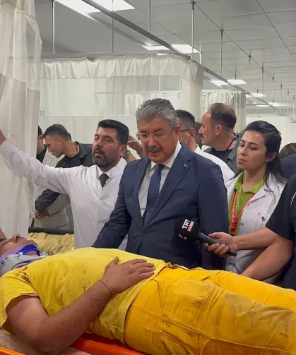 Vali Yılmaz'dan Yaralı Orman İşçilerine Ziyaret