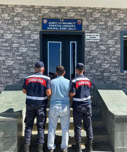 Alanya'da orman yangınının kontrol altına alınmasının ardından soğutma çalışmaları başlatıldı