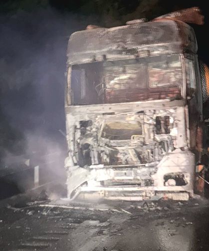 Adana'da seyir halindeki tankerde başlayıp ormanlık alana sıçrayan yangın söndürüldü