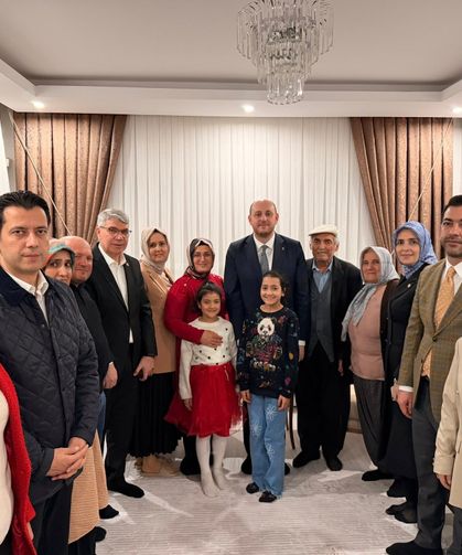 Büyükgümüş’ten Depremzede Aileye Ziyaret