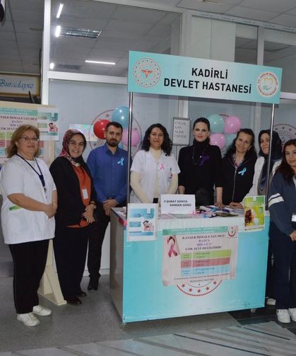 Kadirli Devlet Hastanesi’nden Kanser Farkındalığı