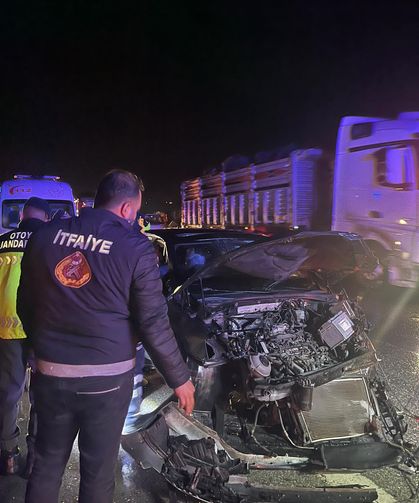 Osmaniye Yolu’nda Bariyer Kazası 3 Yaralı