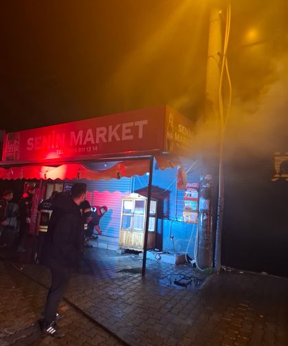 Osmaniye’de Market Yangını