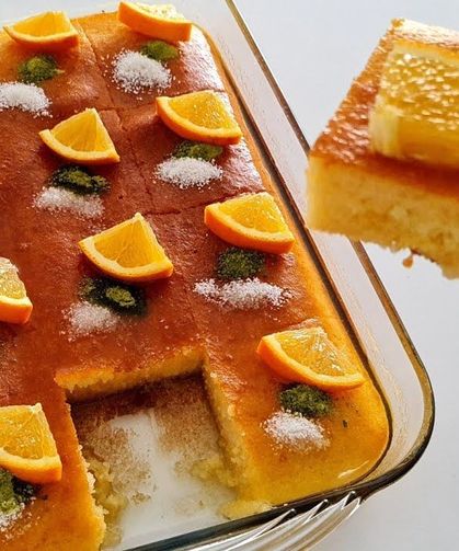 Osmaniye’de İftar Tatlısı Önerisi Portakallı Revani