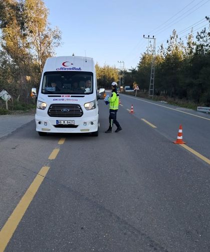 Düziçi’nde Okul Servis Araçlarına Ortak Denetim