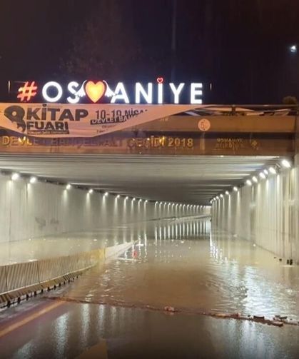 Osmaniye Kent Merkezinde Su Baskınları ve Trafik Aksadı