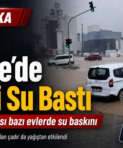 Bahçe’de Evleri Su Bastı