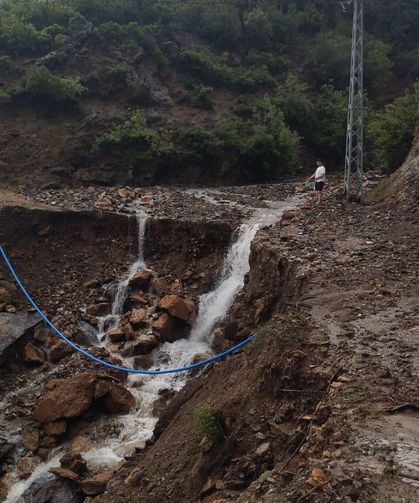 Düziçi’nde Selin İzleri  Köy Yolları Kullanılamaz Hale Geldi