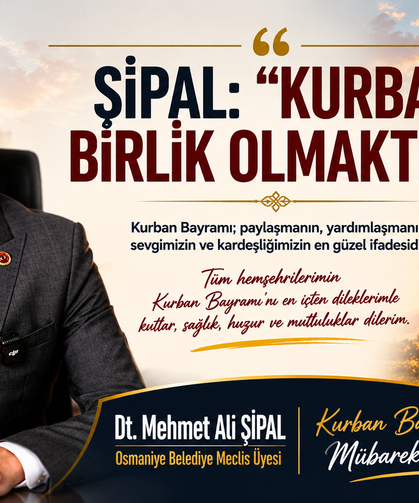 Şipal’den Kurban Mesajı  “Kurban bir olmak demektir”