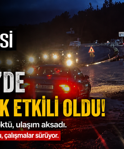 Düziçi’nde Araç Suda Mahsur Kaldı