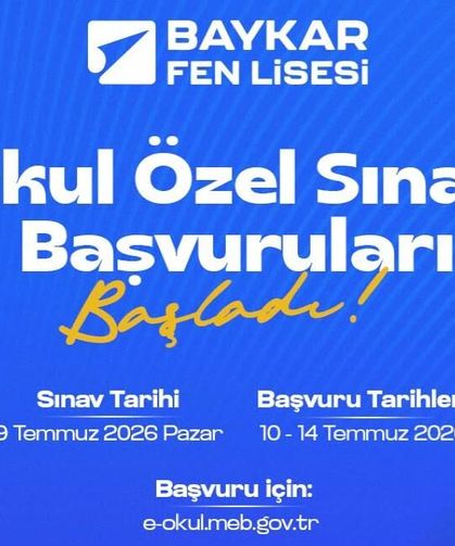 Baykar Fen Lisesi İlk Öğrencilerini Alıyor: Sınav Tarihi Belli Oldu