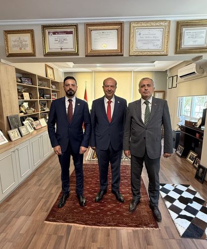 Dt. Mehmet Ali Şipal, Ersin Tatar'ı Ziyaret Etti