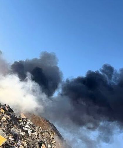 Hatay Kırıkhan'da Çöplük Yangını Hızla Kontrol Altına Alındı